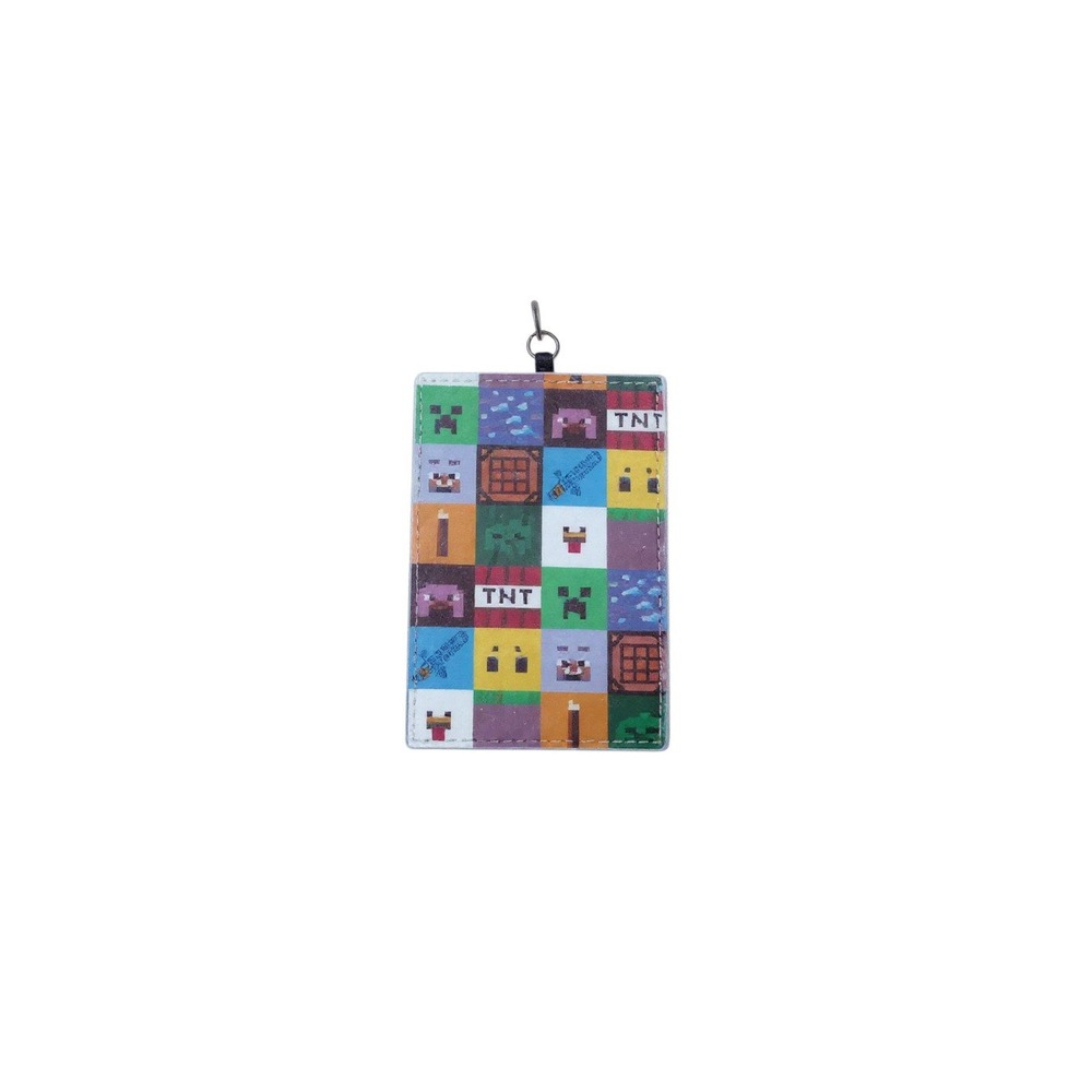 Bioworld Minecraft ID Holder Unisex OS Multicolor Retractable Badge Reel